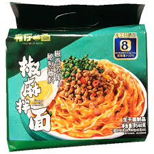 花椒の痺れるような辛さとラー油の風味が効いたピリ辛混ぜ麺 椒麻拌面（ジャオマーバンミエン）　有倪一面   （4食入り）540g