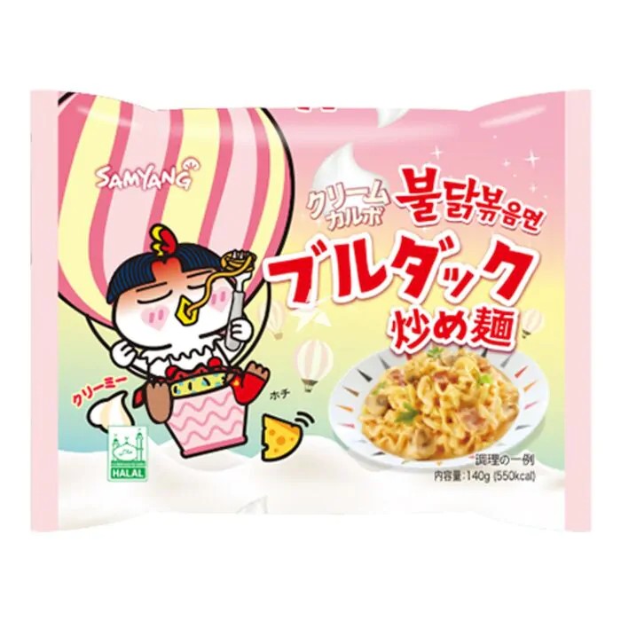 三養　クリームカルボブルダック炒め麺（袋）140g