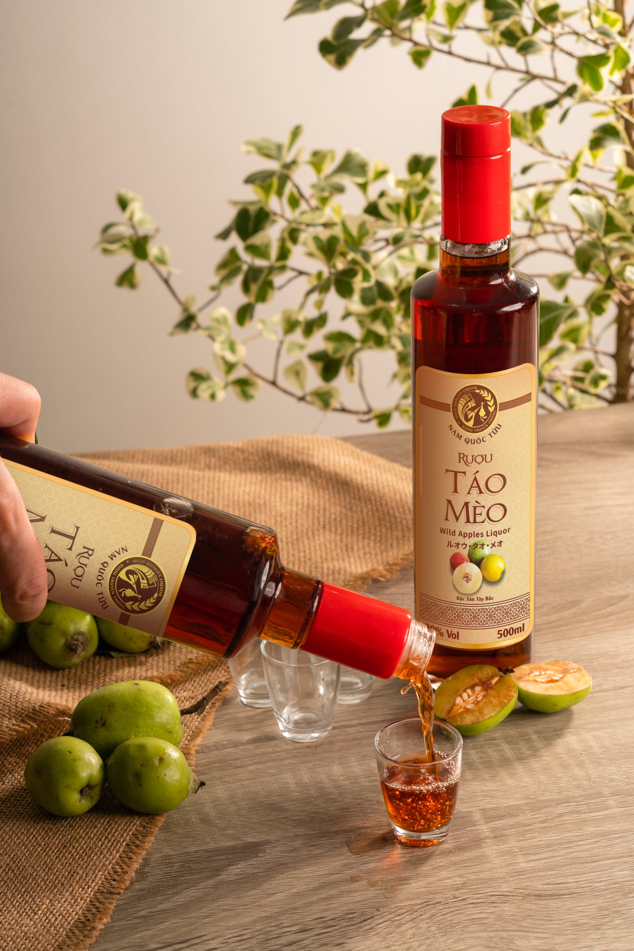 ルオウ・タオメオ：果実酒 Docynia Indica Liquor 500ml - ベトナム